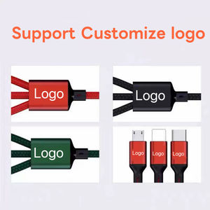 Câble USB C 3 en 1 66W PD 3.0 Charge rapide pour ordinateur portable Samsung MacBook E Marker Type C <span class=keywords><strong>Micro</strong></span> Cord - Product Image 6