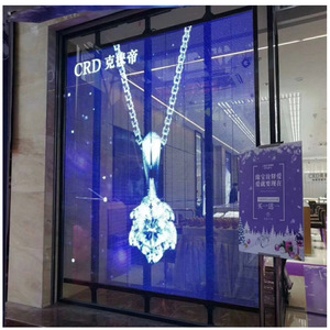 Transparent Outdoor LED Screen <b>Display</b> for Glass Window with Custom Size High Brightness Aluminum Frame - Product Image 3