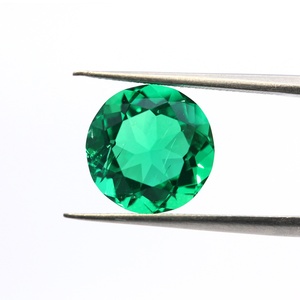 Lab Grown Green Emerald 1,6mm Gemstone Standard Round Brilliant Cut Clock Jewelry Set Personalizado - Product Image 3