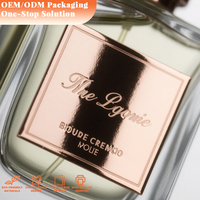 Étiquette métallique de bouteille de parfum de vin de bougie d'impression professionnelle personnalisée étiquette promotionnelle de bouteille de parfum vintage en aluminium gaufré