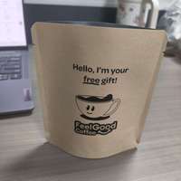 Sachet Doypack en PET/PE avec impression de logo personnalisé, intérieur métallisé refermable, qualité alimentaire, pour le café