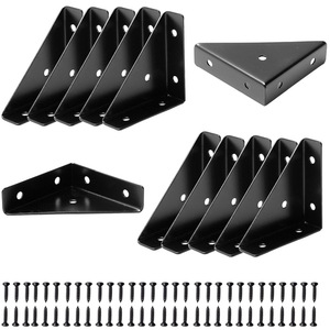 Soporte <span class=keywords><strong>Triangular</strong></span> de Hierro, Soporte de Ángulo Recto de 90 Grados, Pieza de Fijación, Conector de Refuerzo, Accesorios para Muebles - Product Image 1