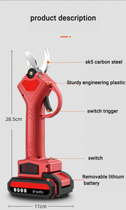 Hot Bán Công Suất Cao Cắt Cắt Cắt Trung Quốc Nhà Máy Giá Vườn Cắt Kéo Dễ Dàng Để Hoạt Động Điện Cắt Cắt Cắt - Product Image 2