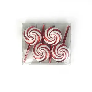 Nuovi prodotti personalizzati ornamenti natalizi decorazione all'ingrosso Lollipop Candy Set