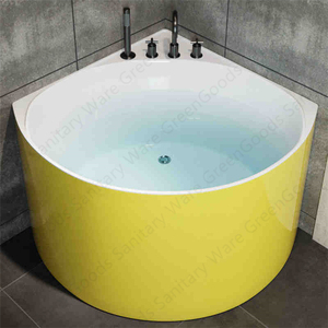 Belecobespoke — <span class=keywords><strong>baignoire</strong></span> de trempage profonde, <span class=keywords><strong>douche</strong></span> d'angle <span class=keywords><strong>combinée</strong></span>, autoportante, pour petites salles de <span class=keywords><strong>bain</strong></span> - Product Image 2