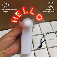 Ventilateur portable à LED programmable MoonlitGlow OEM ODM avec affichage personnalisé, idéal pour les événements, les cadeaux et la publicité