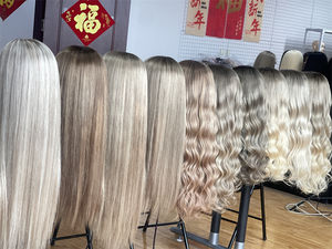 Prêt à expédier Perruques Lace Front Perruques en cheveux humains sans colle CHEVEUX SHY Blonde Ombre Highlight Perruques en dentelle de cheveux humains naturels - Product Image 6