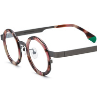 Lunettes correctrices de luxe faites à la main, personnalisées en Chine, dernier modèle, impression dorée, acétate de bonne qualité, jaune, rouge, bleu, vert pour les fêtes
