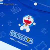 Joytop 102893 Venta al por Mayor Carpeta de Archivos A4 Personalizada de Doraemon, Diseño de Anime de Plástico Impermeable para Suministros Escolares y de Oficina