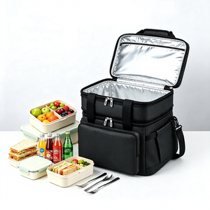 Sac isotherme personnalisable, sac isotherme portable pour le camping, sac isotherme thermique, sac isotherme à double usage, sac isotherme pour le vin - Product Image 1