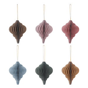 Đồ Trang Trí Hình Đèn Lồng Giấy Trang Trí Cửa Sổ Cây Giáng Sinh Đồ Trang Trí Bóng Giấy Treo Trang Trí - Product Image 1