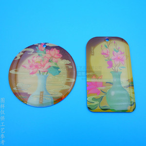 Etiquetas Metálicas Personalizadas de Doble Cara con Impresión a Color, Resina Epoxi, Acero Inoxidable, para Joyería, Regalos y Uso Comercial - Product Image 2