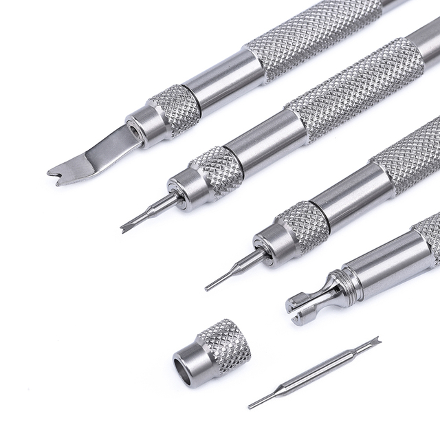JUELONG JL-WT003 Breathable Stainless Steel Watch Band Link Remover Spring Bar Tool for Strap Removal CN;GUA
