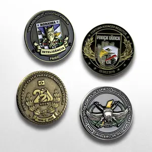 Custom Gold Metal Zinc Alloy Commemorative Chile Coins With UV Printing Technique Casting Coin Maker On Sale