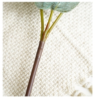Nouvelle branche unique 3 fourchettes artificielle fleur d'eucalyptus Arrangement plantes vertes pour mariage ensemble maison hôtel décoration