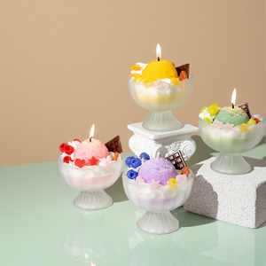 Bougies sur mesure Summer Fruit Ice Cream Novelty Soy Wax Birthday Gift Souvenir parfumée Candle - Product Image 2