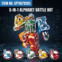 EPT Ensemble de robots transformables Mutant Digits 10 en 1, chiffres 0-9, jouet éducatif, figurine, unisexe, blocs d'apprentissage des mathématiques STEM, plastique