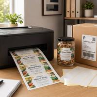 Papier autocollant pour étiquettes, revêtement simple face, recyclable, compatible avec l'impression offset au silicone