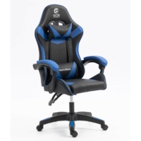 Chaise de jeu pour ordinateur de style racing avec appui-tête en cuir PU, support lombaire, repose-pieds, rotation à 360 degrés - Vente directe d'usine en gros