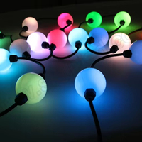 SHIJI Vente Flash : Boule LED 3D à Pixels, Lumière de Noël, DC24V, Lumière LED Pointeuse Extérieure, Lumière à Pixels RGB