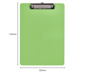 Factory Price <b>A4</b> Business Meeting Record Folder School Office Writing Pad Board PP Material Clipboard With Metal Clip - Product Image 4