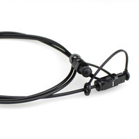 Câble à fibre optique numérique Toslink 2,2 mm Hi-Fi OEM ODM 1 cœur pour projecteur HDTV, gaine PVC tressée, direct usine