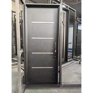 Puerta de hierro de seguridad para el hogar de Nigeria, puertas de acero exteriores usadas a la venta - Product Image 1