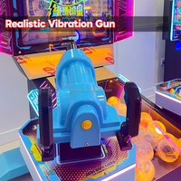 Machine d'arcade de tir en métal de haute qualité pour 2 joueurs, à monnayeur, avec simulateur de tir à deux pistolets, prise en charge de l'espagnol pour les enfants