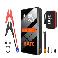 Démarreur et pompe à air EAFC 1200A 8000mAh 4L essence 2L diesel avec LED pour voiture, SUV, camion 12V