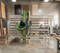 Scie à panneaux verticale automatique de haute précision pour le travail du bois, idéale pour la découpe de panneaux en contreplaqué et MDF