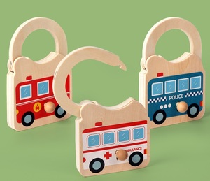 Montessori aprendizaje educativo bebé habilidades motoras finas juguetes sensoriales cerradura y llave juguetes a juego y clasificación - Product Image 2