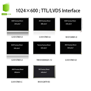 Orijinal AUO/Tianma/IVO Fabrika Satışları 10.1" 1024*600 LCD Panel Endüstriyel Ekran LVDS/TTL Arayüzü 10.1 İnç LCD Modülleri - Product Image 1