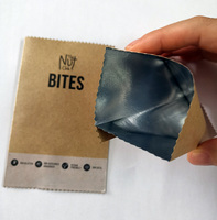 Heal Seal Food Packaging Bag Brown Kraft Chocolate Fruit Nut Snack Granola Energy Bar Wrapper Packaging