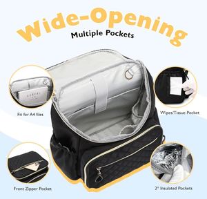 Lightweight Diaper <b>Bag</b> Backpack, Baby Shower Gifts Fashion Nappy Travel Backpack for Mom Dad - Product Image 4