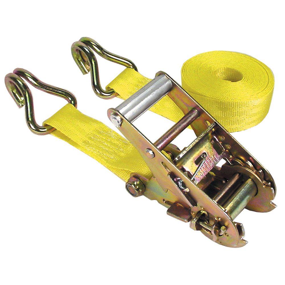 2 Inch 5000kg 10m Length Custom PES Ratchet Tie Down with Double J Hook