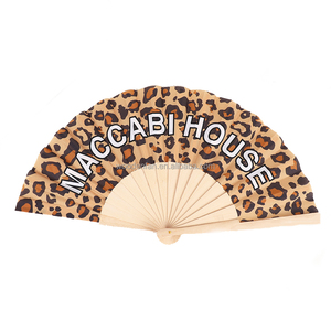 Beau ventilateur pliant en liège <span class=keywords><strong>Mandala</strong></span> personnalisé ventilateur écologique en <span class=keywords><strong>bois</strong></span> et tissu personnalisé - Product Image 2