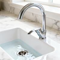 Robinet de cuisine au design classique moderne, eau chaude et froide, alliage de zinc, noyau en céramique, adapté aux cuisines d'hôtels et d'appartements