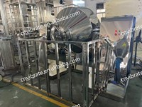 VBJX Mélangeur à tambour rotatif pour poudre sèche en acier inoxydable de qualité alimentaire, cône conique vertical chimique industriel, double vis jumelle
