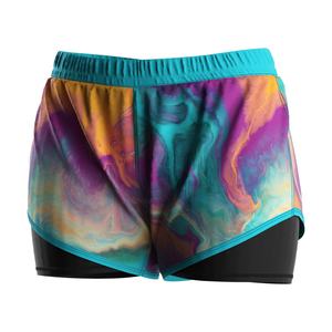 Shorts de plage 2 en 1 pour femmes, personnalisés, pour le surf, la plongée en apnée et les bermudas estivales - Product Image 1