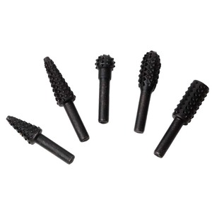 Carbide Tipped Rotary File Set 1/4 In Shank Straight Bit For Woodworking Carpentry Rotation Use - Product Image 4