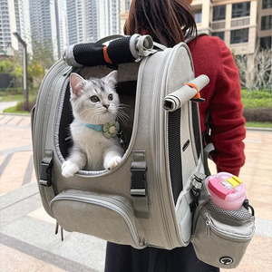 Wholesale Portable Pet <b>Backpack</b> Outdoor Travel Carrier Bag For <b>Cat</b> And Dog With Large Capacity Breathable Adventure Pet <b>Backpack</b> - Product Image 2