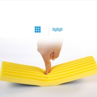 DOOSO Articles ménagers : Serpillère en éponge PVA pour nettoyage des sols avec manche télescopique et système d'essorage