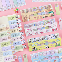 Vente en gros d'usine prix direct pas cher impression en forme de lettre notes autocollantes mignon bloc-notes pour l'école en stock