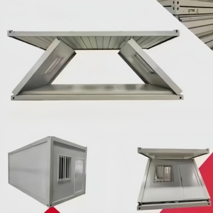 20ft thép có thể gập lại <span class=keywords><strong>container</strong></span> nhà tiền chế phẳng gói công nhân phòng với bảng điều khiển bánh sandwich cho tòa nhà văn phòng - Product Image 6