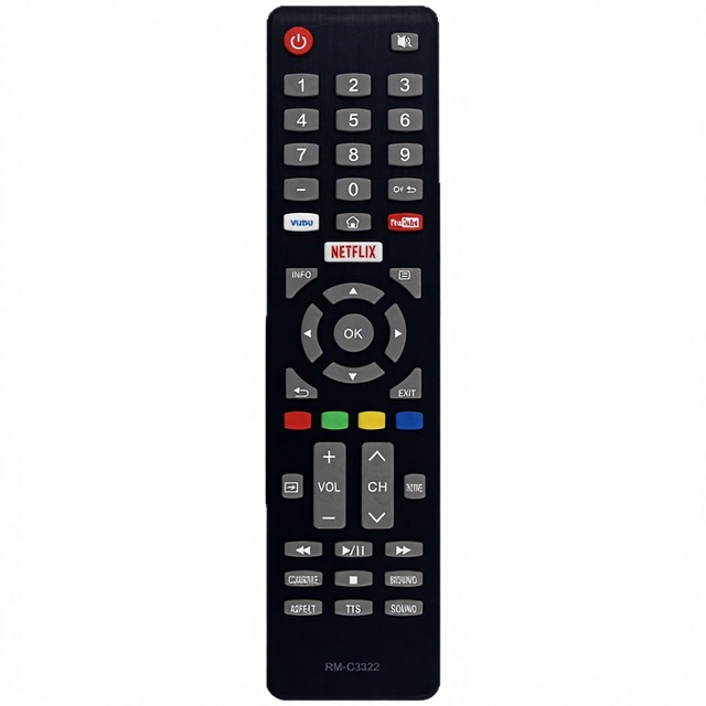 RM-C3322 TV Remote Control Replacement for JVC LT-58MA887 Infrared Button with Good Quality
