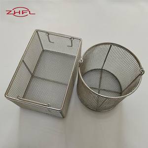 ตะกร้าเก็บของสแตนเลสสำหรับห้องครัว ตะกร้าเก็บของสแตนเลสสำหรับการแพทย์ ตะกร้าลวดสแตนเลสสำหรับฆ่าเชื้อ - Product Image 1