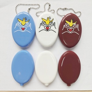 Custom Design carino in Silicone PVC piccolo portamonete con cinturino Mini spremere borsa da viaggio con cerniera per donna uomo - Product Image 4