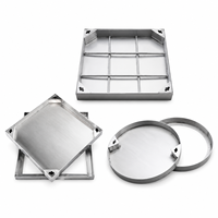 Couvercle de manhole en acier inoxydable haute résistance, norme EN124, pour routes municipales, fabrication directe usine OEM ODM
