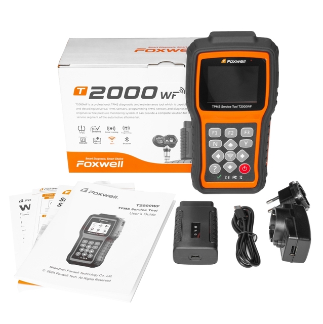 T2000WF TPMS Diagnostic Tool Tire TPMS Obd2 Diagnostic Scanner Tire Pressure Monitoring System Health Check Machine with WiFi