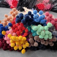 Nordic Boho grosir bola Billy karangan bunga abadi kering buket bunga emas aksen untuk hari ibu kelulusan